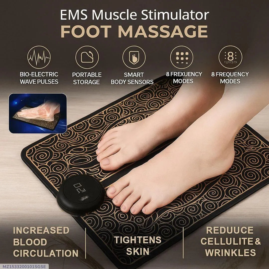 Foldable EMS Foot Massager Pad – Compact & Portable Relief for Tired Feet