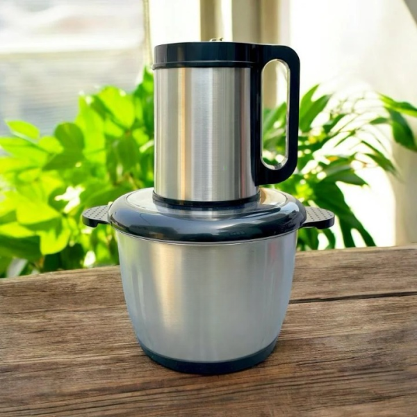 Effortless 1000W 3L Electric Meat Grinder & Food Chopper – Stainless Steel Blades, Multipurpose Cutter & Mincer for Meat, Vegetables & Fruits – HomeStar Black Edition